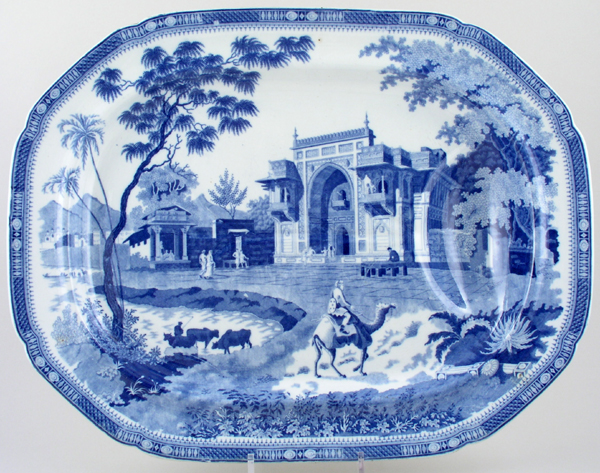 Meat Dish or Platter with tree and well c1820
